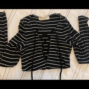 Urban Outfitters Long Sleeved Tie Up Shirt